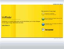 Tablet Screenshot of infominder.com